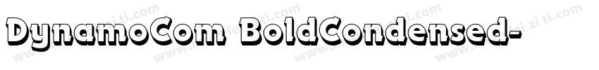 DynamoCom BoldCondensed字体转换
